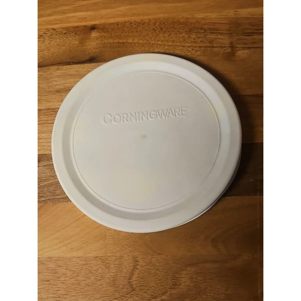 Set Of 2 Vintage Corning Ware French White F-16-B 16oz Casserole Dishes W/ Lids